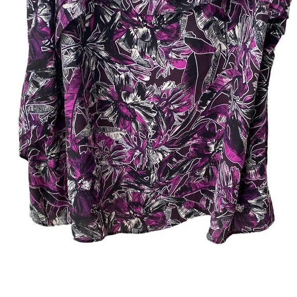 NWOT🪻🦄 Sejour Nordstrom Layered Ruffle Adjustable Long Camisole Purple Fuchsia - Picture 6 of 12